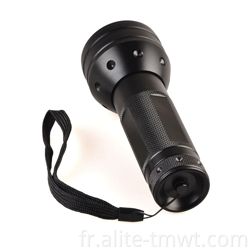 Lanterne légère noire chaude tenue ultraviolet 395 nm 51 torche UV LED